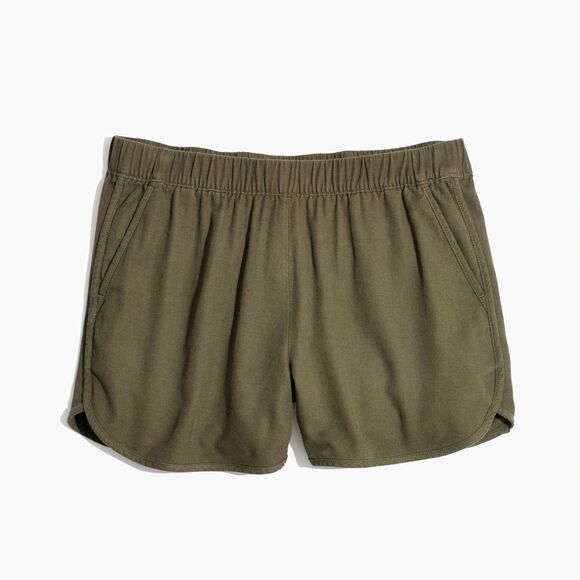 Madewell Shorts Womens Allways Pull-On Shorts in Green Size Small - Picture 2 of 9